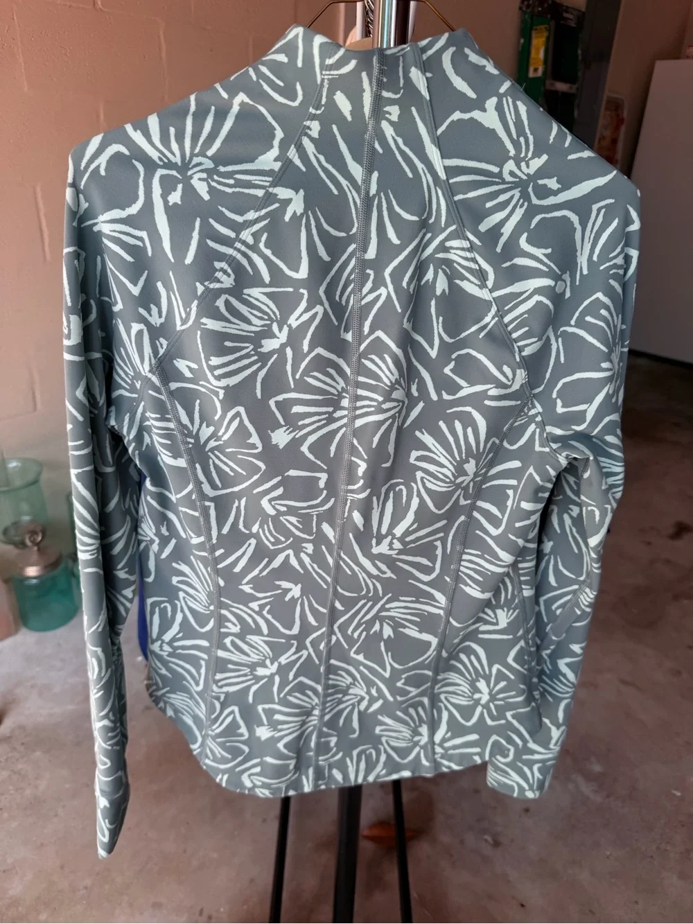 “SET” Athleta Sage & Mint Floral Zip Jacket & Delancey Moto Leggings Medium